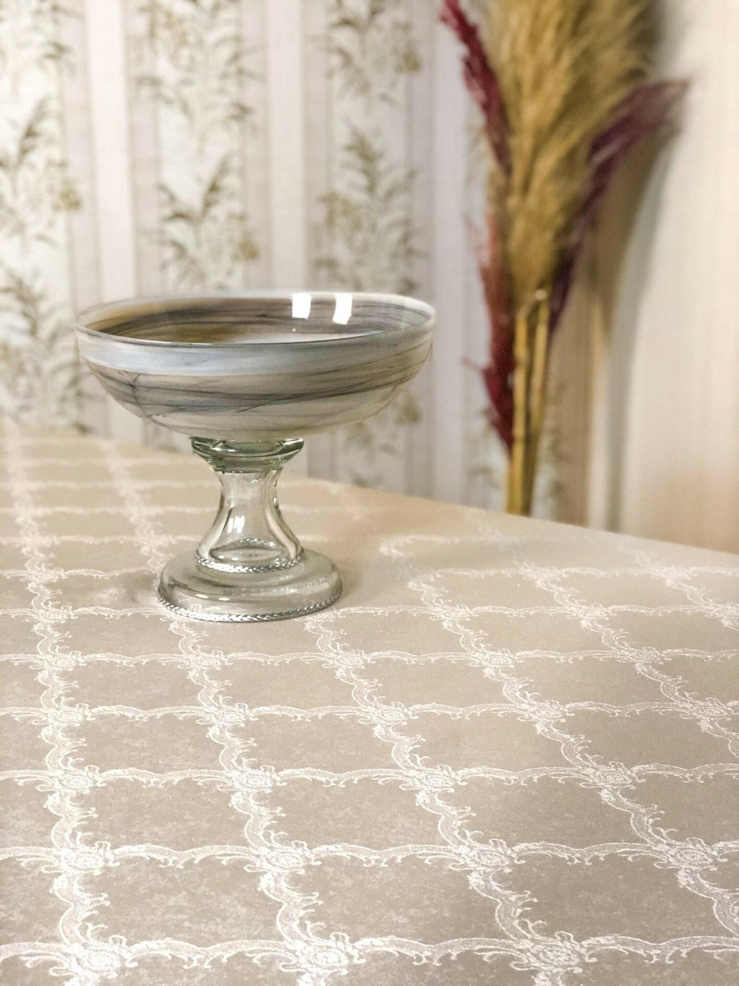 Serra Powder Pink Tablecloth