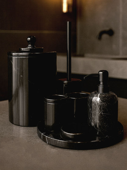 Toros Black Marble Bathroom Set