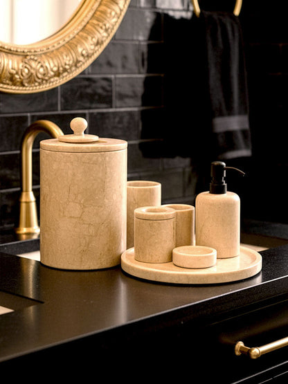 Toros Beige Marble Bathroom Set