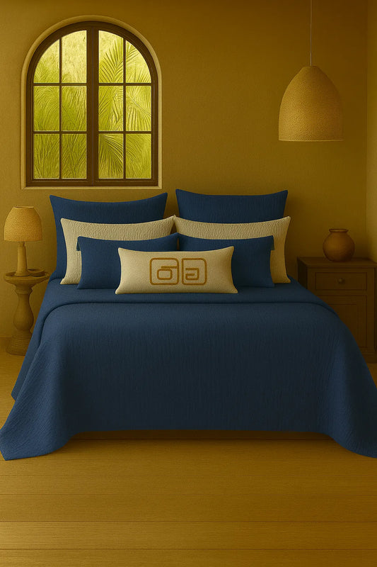 Cloud Muslin Blanket - Deep Blue