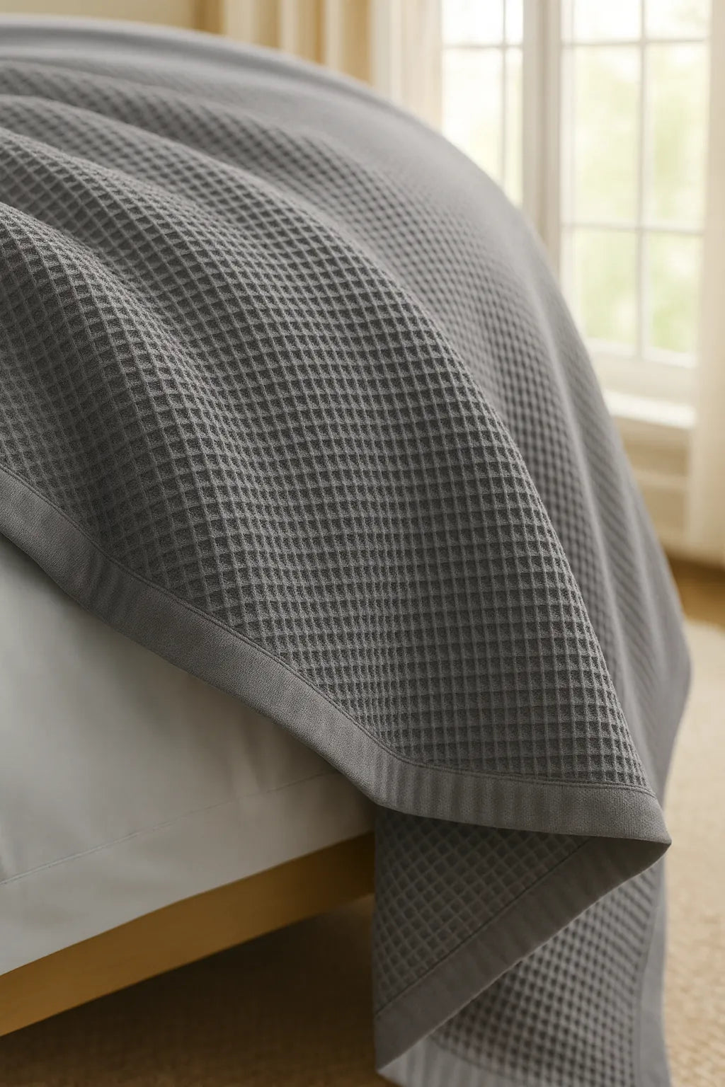 Royal Waffle Blanket – Gray