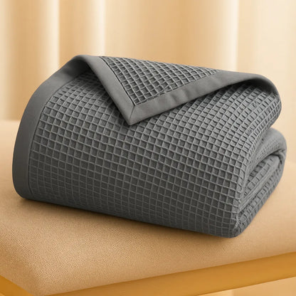 Royal Waffle Blanket – Gray