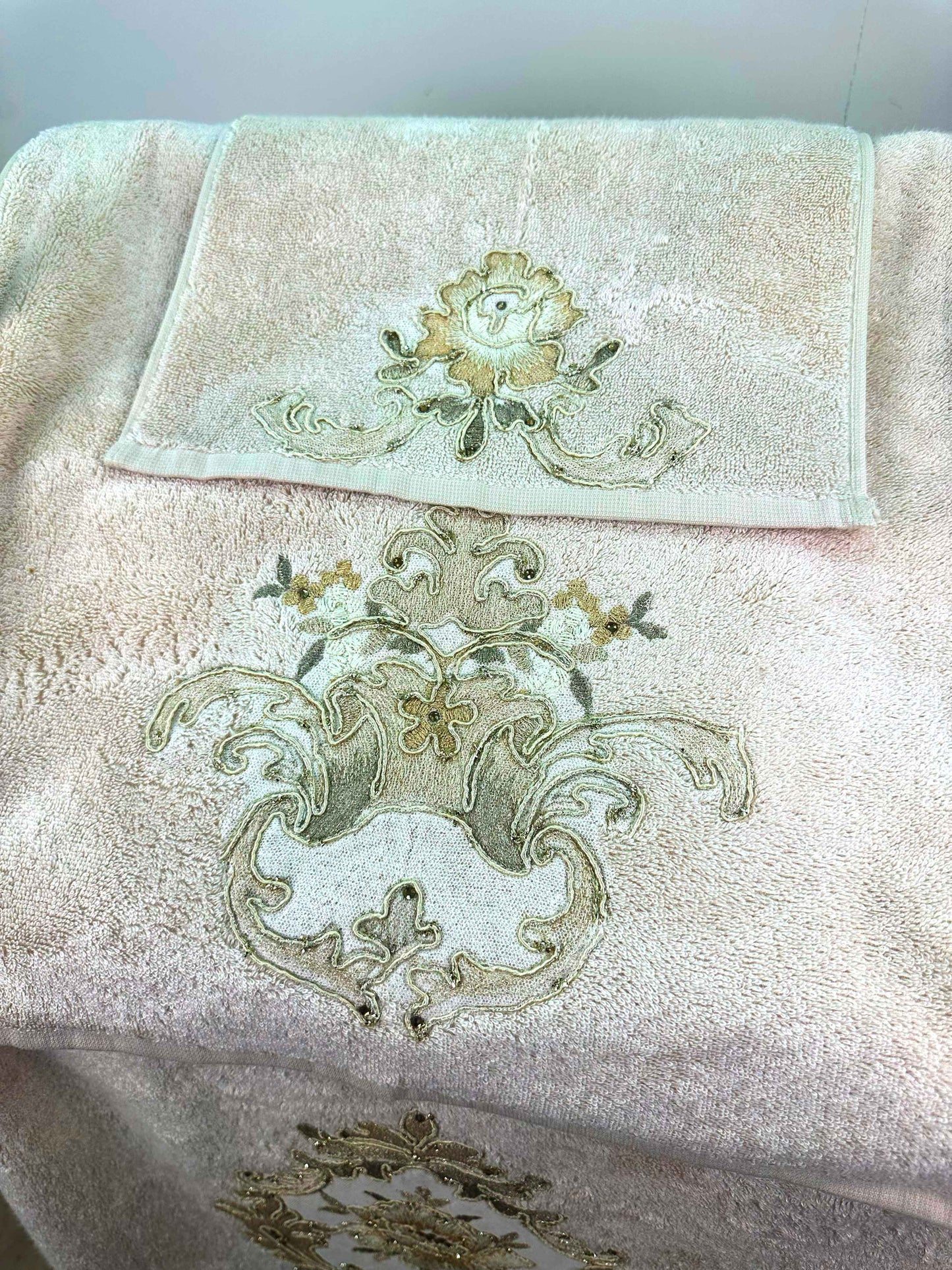 Gelin Beige Towel Set