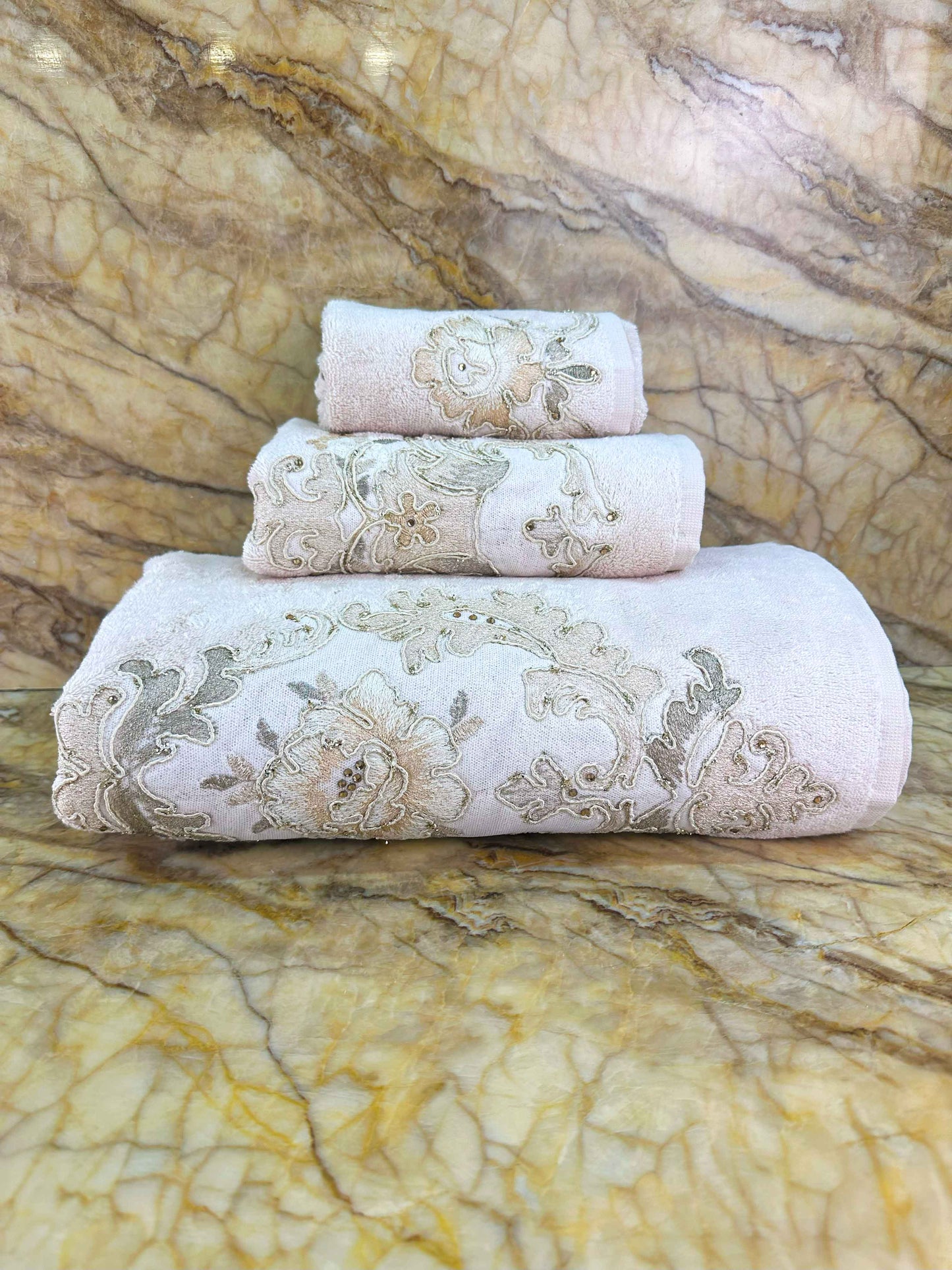 Gelin Beige Towel Set