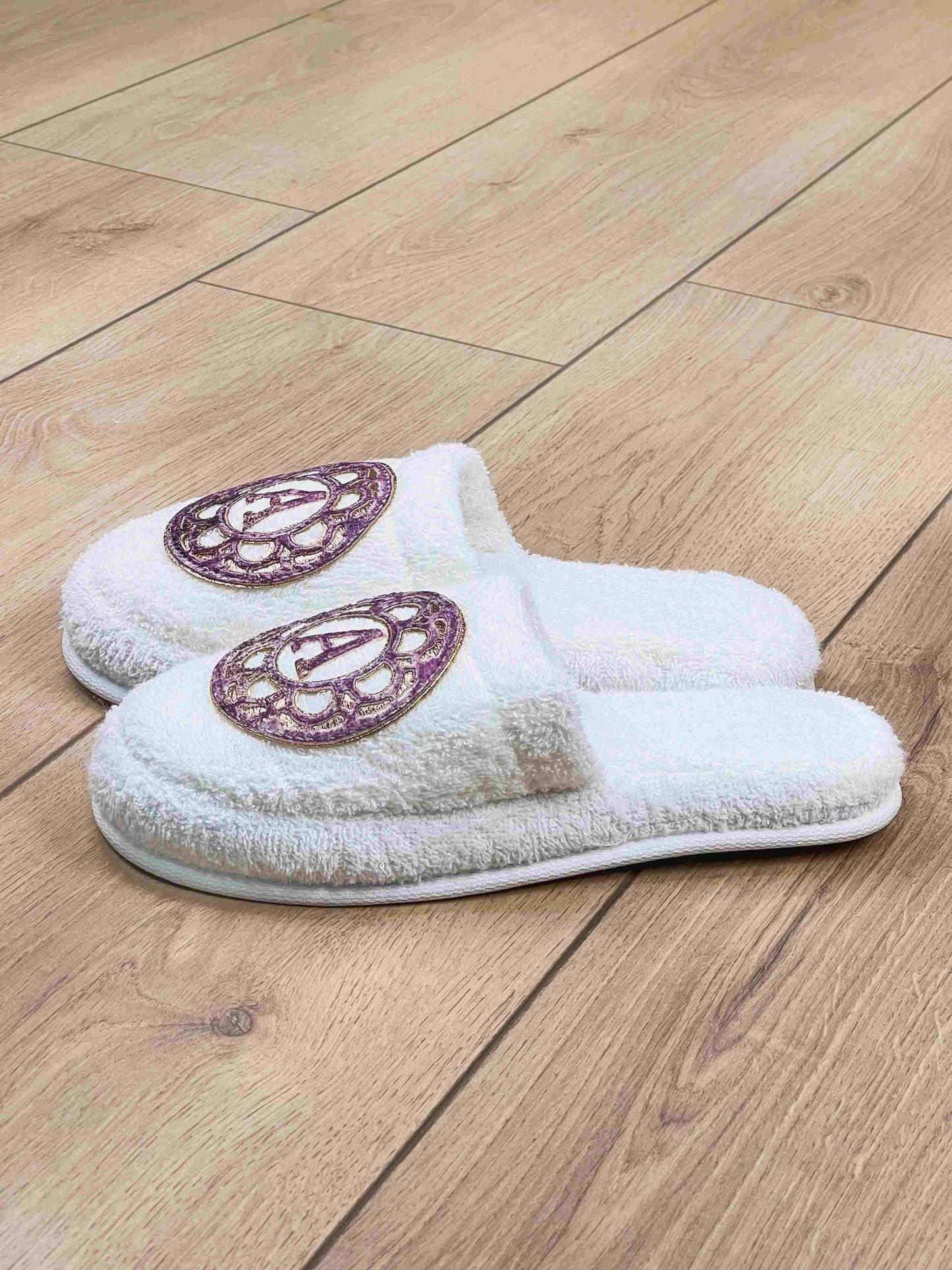 Personalized Initial Lyra Slippers For Women