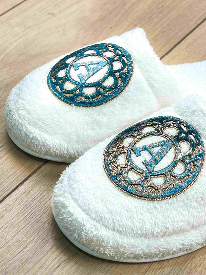 Personalized Initial Lyra Slippers For Men