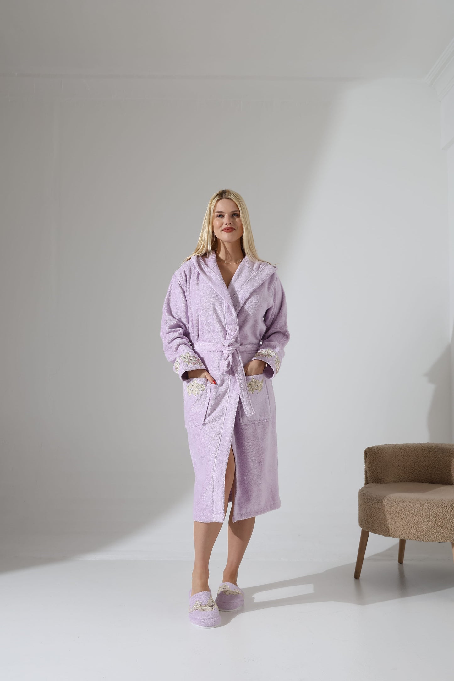 Gelin Exclusive Lilac Bathrobe