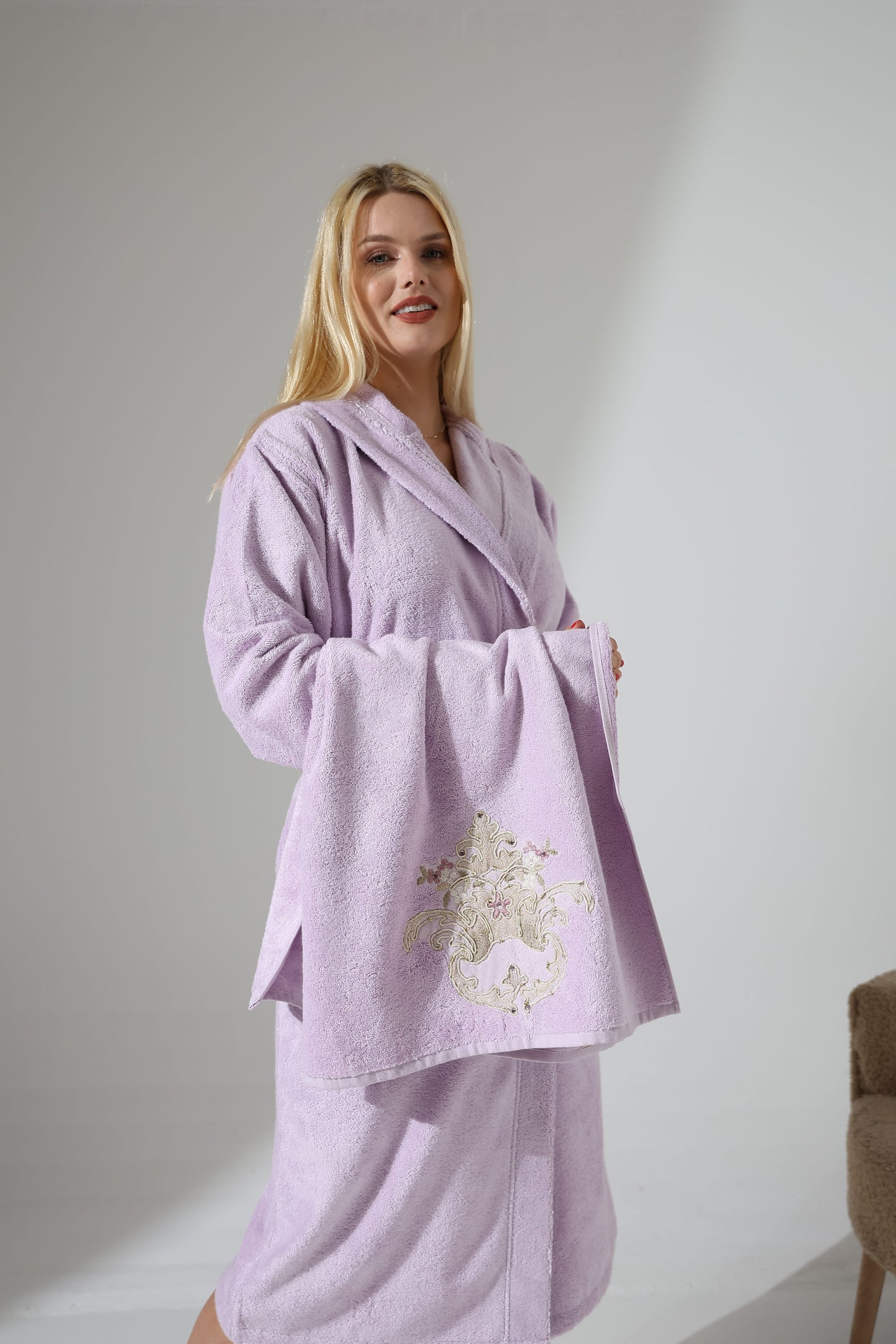 Gelin Exclusive Lilac Bathrobe