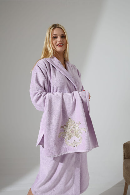 Gelin Exclusive Lilac Bathrobe