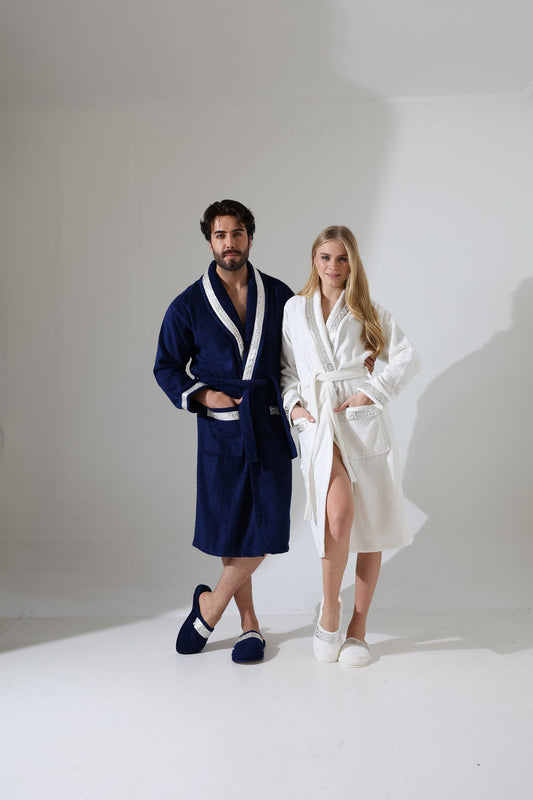 Anka Silver Bathrobe Set (Her & Him)