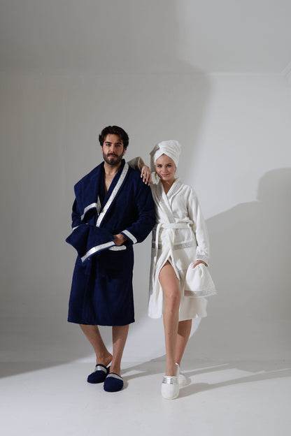 Anka Silver Bathrobe Set (Her & Him)