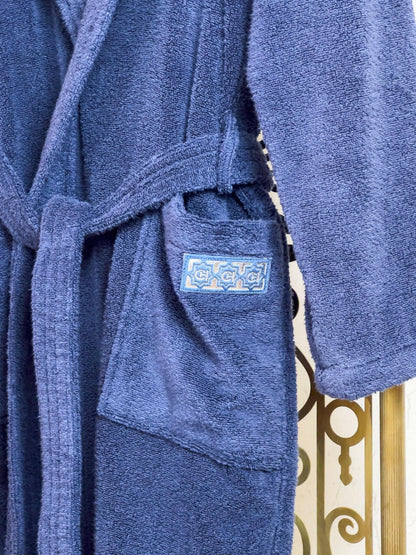 Akay Blue Bathrobe (His)
