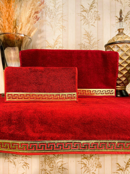 Anka Burgundy Towel Set