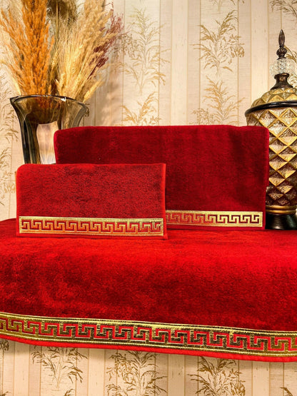 Anka Burgundy Towel Set