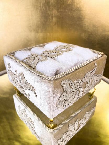 Ayla Gold Towel Box Set