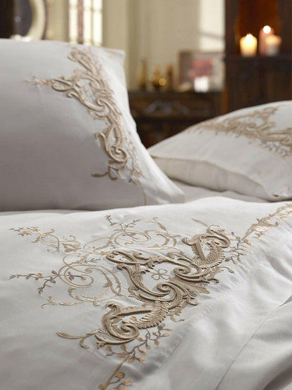 Dantela Olivia - Embroidered Luxury Duvet Cover Set