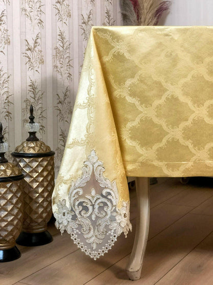 Demet Tablecloth Gold