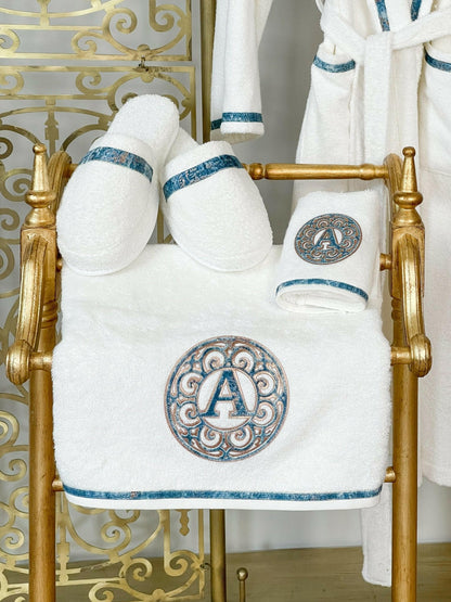 Personalized Initial Lyra Bathrobe (His)