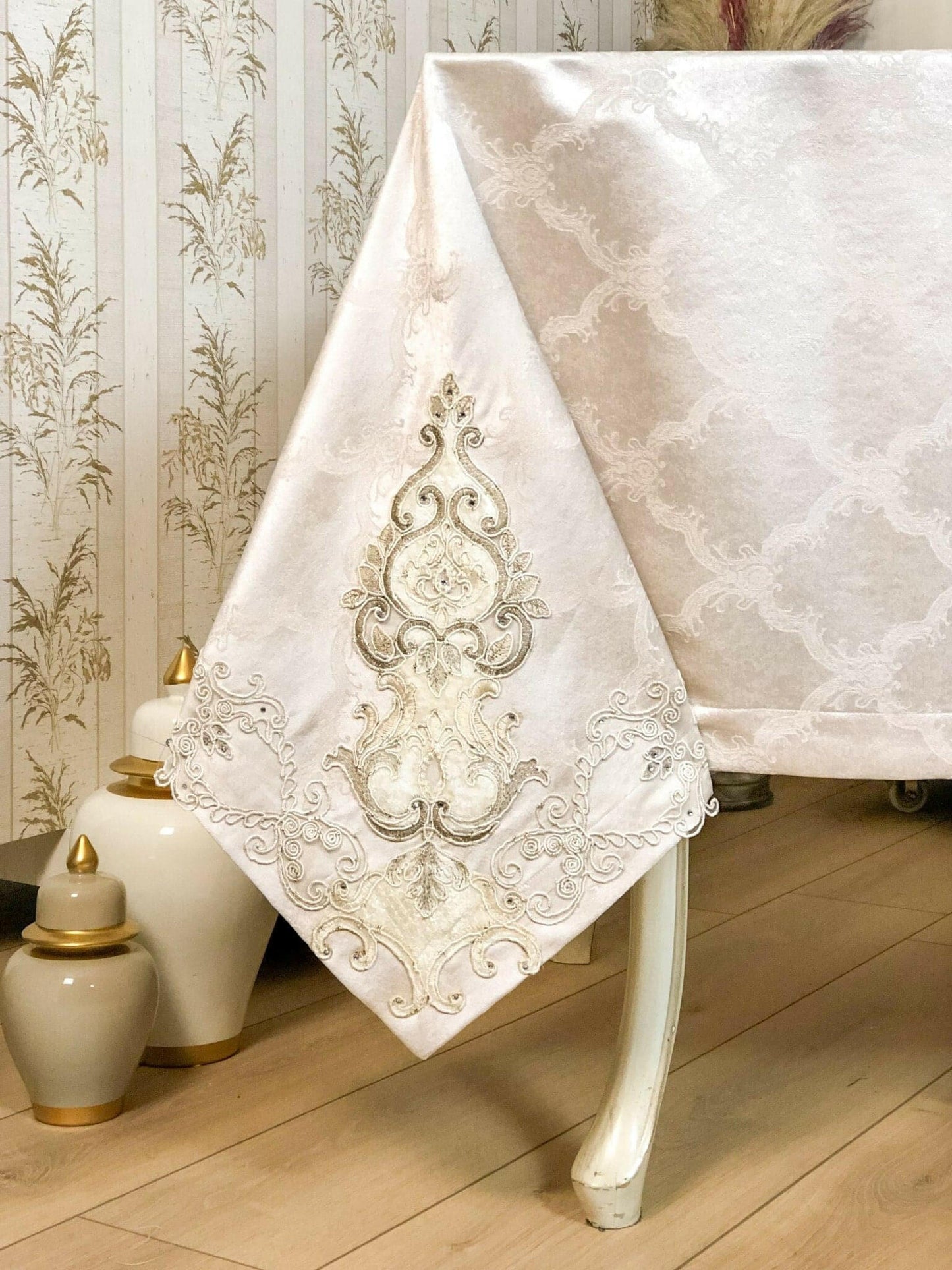 Serra Powder Pink Tablecloth
