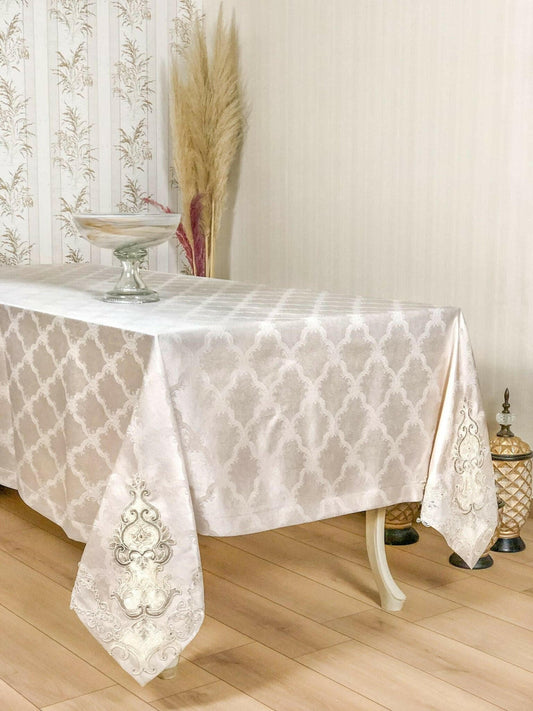 Serra Powder Pink Tablecloth