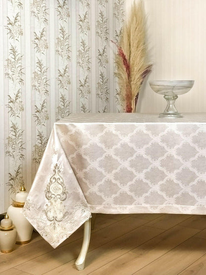 Serra Powder Pink Tablecloth